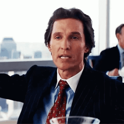 Matthew Mcconaughey Wolf Of Wall Street Explaining Belfort GIF