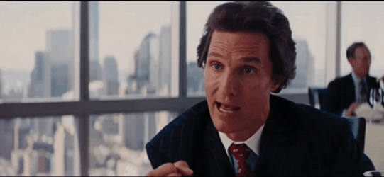 Matthew Mcconaughey Wolf Of Wall Street Finger Wag GIF