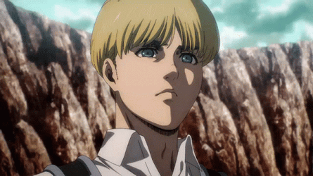 Mature Armin Arlert Talking GIF