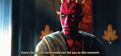 Maul From Star Wars Says Every Choice Led Here GIF