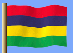 Mauritius Flag Pole Waving