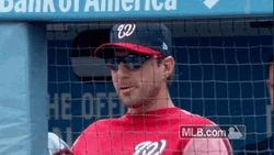 Max Scherzer Chewing Bubble Gum GIF