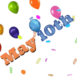 May 10Th Birthday Celebration Text GIF