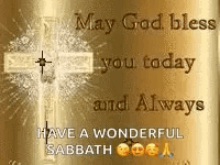 May God Bless You Sabbath GIF