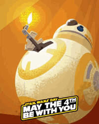 May The 4Th Be With You BB-8 Droid GIF