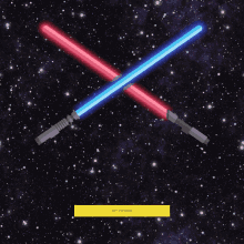 May The 4Th Be With You Blue Red Light Saber GIF