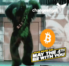 May The 4Th Be With You Chewbecca Bitcoin GIF