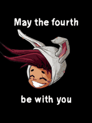 May The 4Th Be With You Rabbit Boy Smile GIF