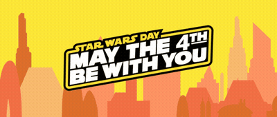 May The 4Th Be With You Sign GIF