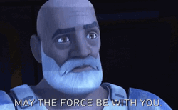 May The Force Be With You Count Dooku Animation GIF
