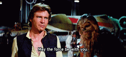 May The Force Be With You Hans Solo With Chewbacca GIF