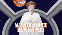  May The Force Be With You Princess Leia Parody GIF