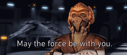 May The Force Be With You Starwars Monster GIF