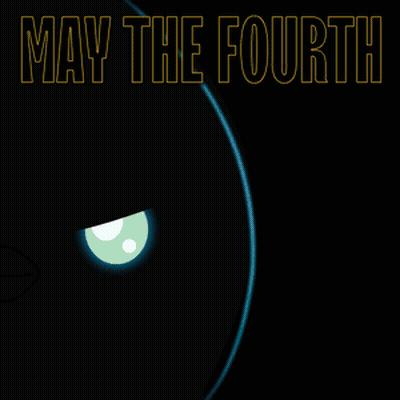 May The Fourth Poster With Penguin GIF
