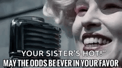 May The Odds Be In Your Favor Laughing Effie Trinket GIF