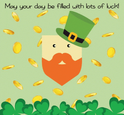 May Your Day Be Filled With Lots Of Luck Card GIF