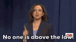 Maya Rudolph's No One Is Above The Law GIF