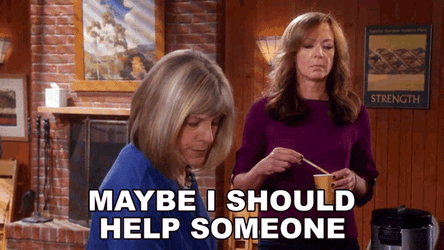 Maybe I Should Help Someone Bonnie Plunkett GIF