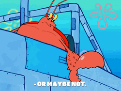 Maybe Not Larry The Lobster SpongeBob GIF