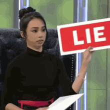 Maymay Entrata Holding Liar Card GIF