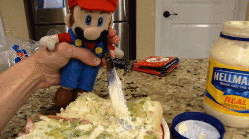 Mayonnaise Bottle On Counter GIF