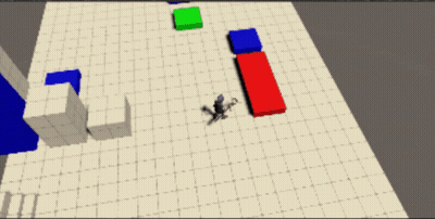 Maze With Colorful Blocks GIF