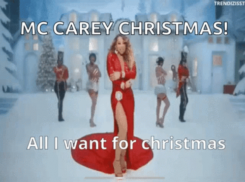 MC Carey Christmas All I Want For Christmas GIF