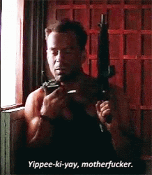 McClane Holding A Gun Die Hard GIF