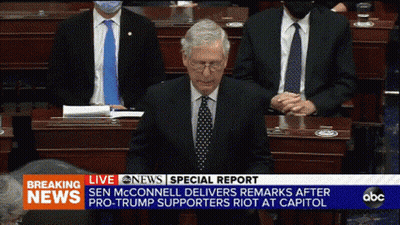 McConnell Remarks After Pro-Trump Capitol Riot GIF