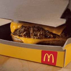 Mcdo Cheesy Yummy Burger GIF