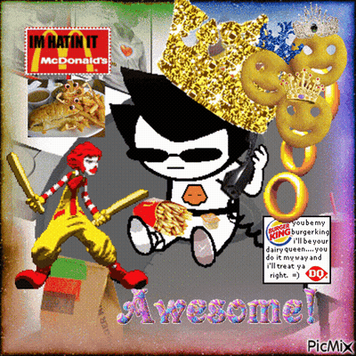 McDonald's Clown And Burger King GIF
