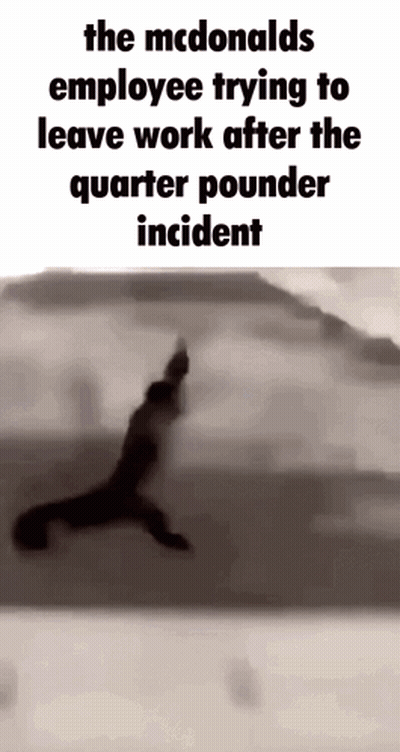 McDonald's Employee Leaving After Quarter Pounder Incident