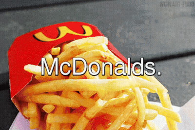 McDonald's French Fries Spilling Out GIF