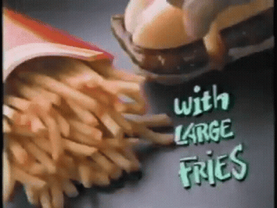 McDonald's Hamburger And French Fries GIF