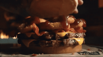 McDonald's Hamburger Close Up GIF