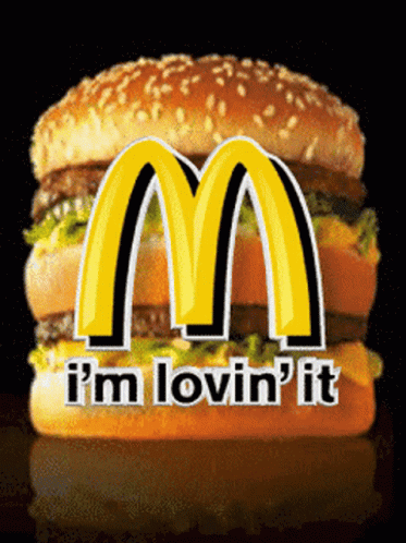 McDonald's Hamburger I'm Lovin' It GIF