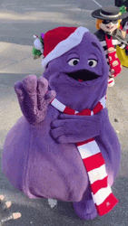 Mcdonalds Grimace High Five GIF