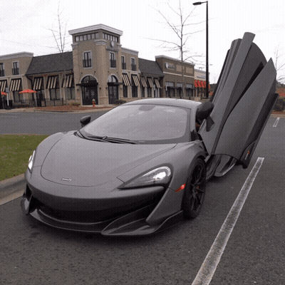 McLaren Sports Car With Open Doors GIF