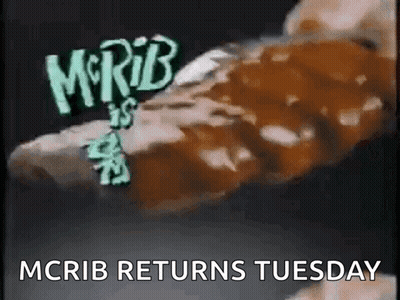 McRib Returns Tuesday GIF