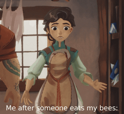 Me After Someone Eats My Bees Cartoon GIF