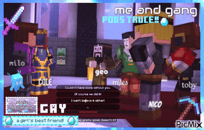 Me And Gang Poos Truce GIF