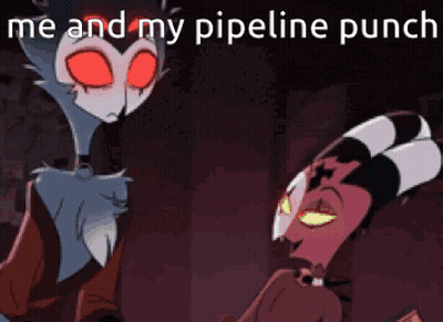 Me And My Pipeline Punch Cartoon Characters GIF