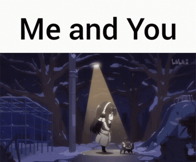 Me And You Poster With Girl GIF