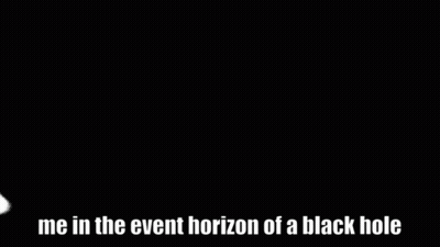 Me In Event Horizon Of Black Hole Striped Background GIF