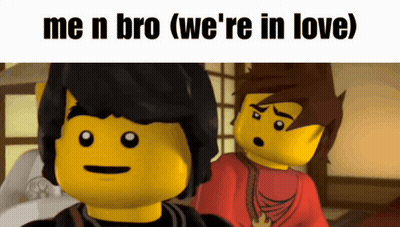 Me N Bro (We're In Love) Lego Ninjago GIF