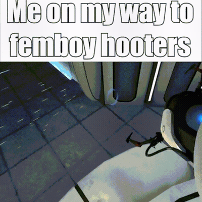 Me On My Way To Femboy Hooters GIF