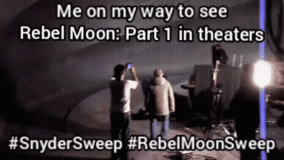 Me On My Way To See Rebel Moon Part 1 In Theaters #Snydersweep GIF