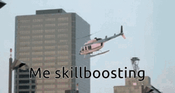 Me Skillboosting Helicopter Meme GIF