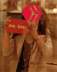 Me Too Sign Behind Glass GIF