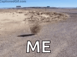 Me Walking In The Desert GIF